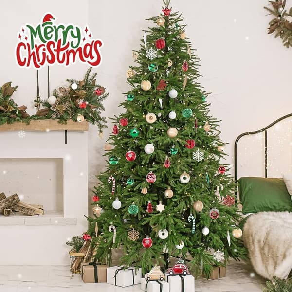 72 Count Shatterproof Christmas Ornaments – Red & Green