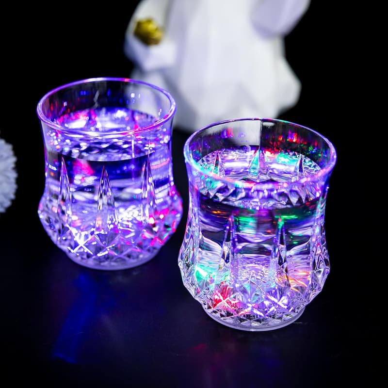 Multicolor LED Shot Glasses - Fun Light-Up Party Cups