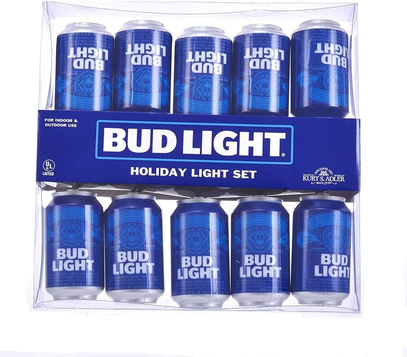 Bud Light Beer Can String Lights - 10-Light Set