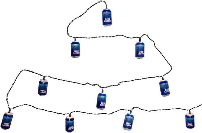 Bud Light Beer Can String Lights - 10-Light Set