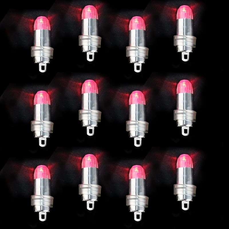 Red LED Balloon Lights for Party Lanterns - Pack of 12