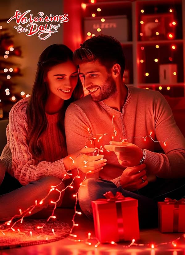 Valentine's Day 100 LED Waterproof String Lights - 39 Ft