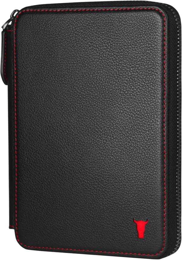 Genuine Leather Travel Wallet with Passport Holder