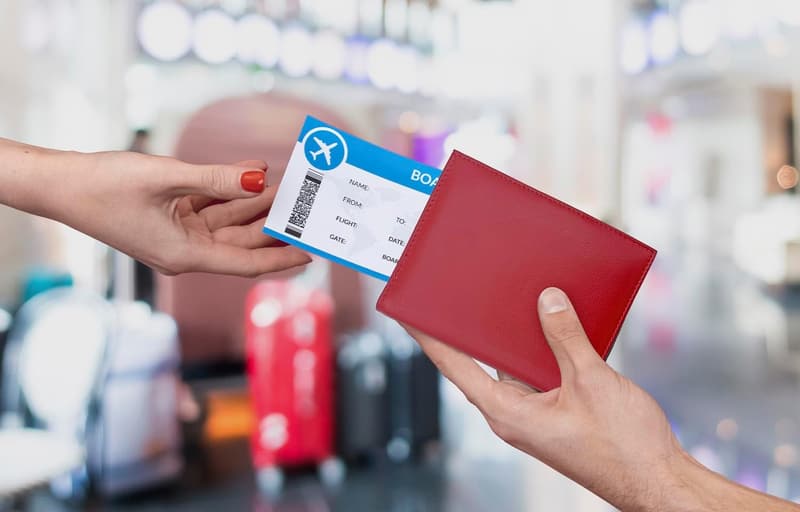 Genuine Leather RFID Passport Wallet