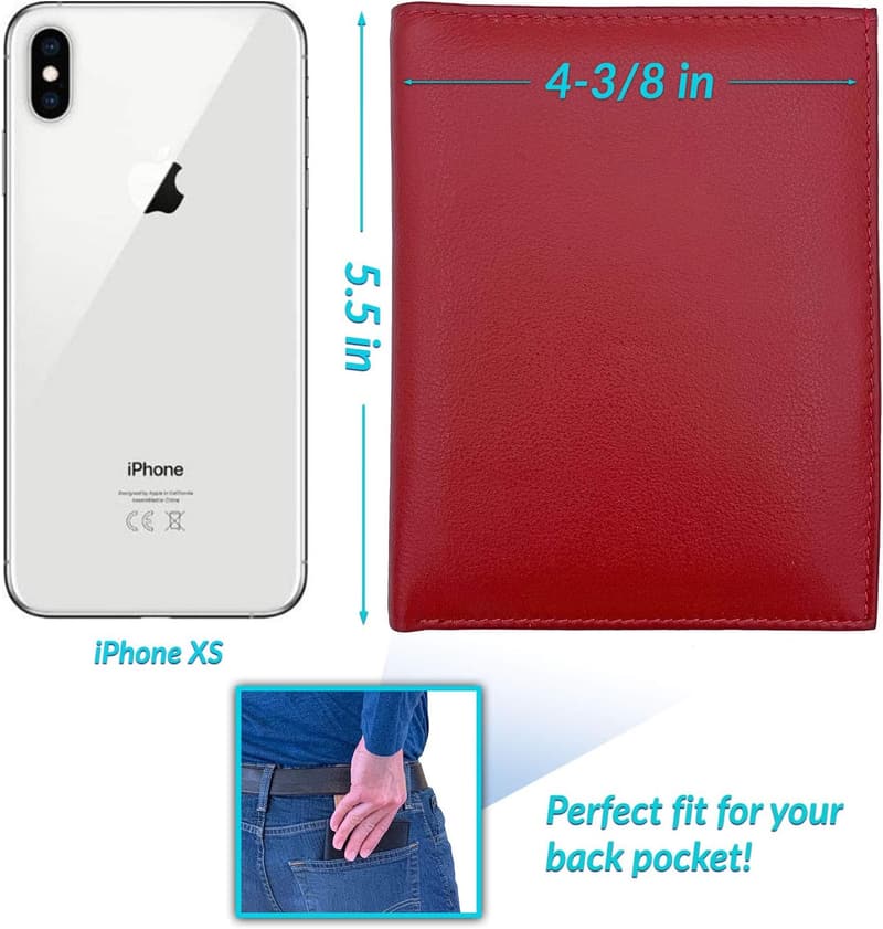 Genuine Leather RFID Passport Wallet