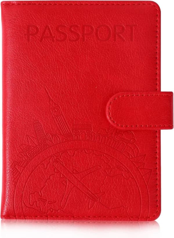 RFID-Blocking Leather Passport Holder for Family Travel