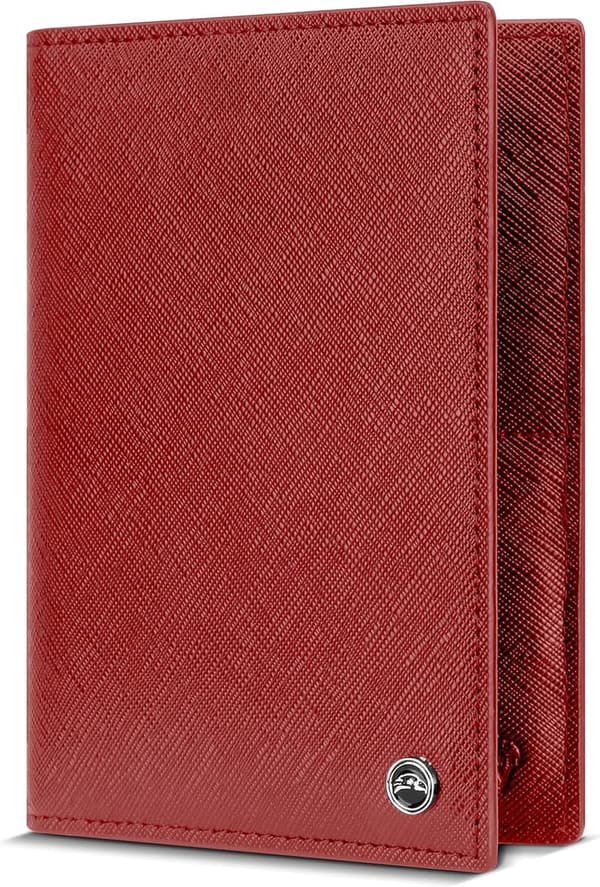 RFID Blocking Passport Holder - Slim Travel Wallet for Men & Women