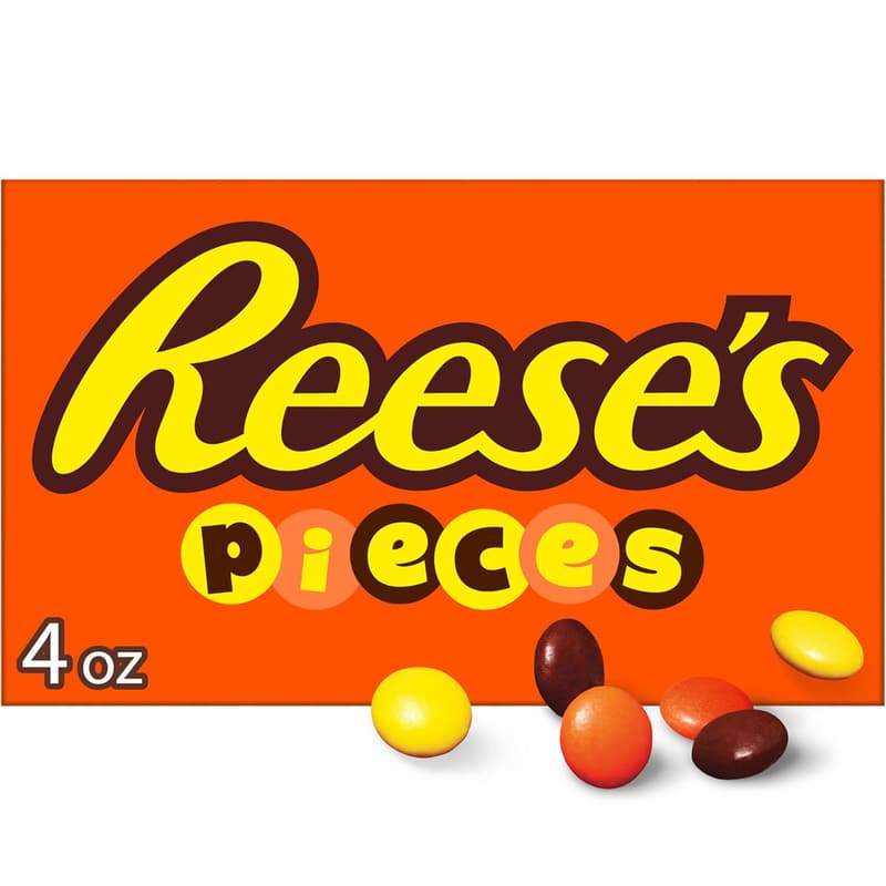 REESE'S PIECES Crunchy Peanut Butter Candy Box, 4 oz