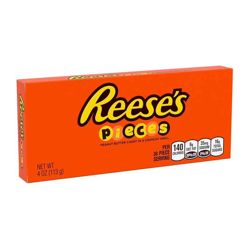 REESE'S PIECES Crunchy Peanut Butter Candy Box, 4 oz