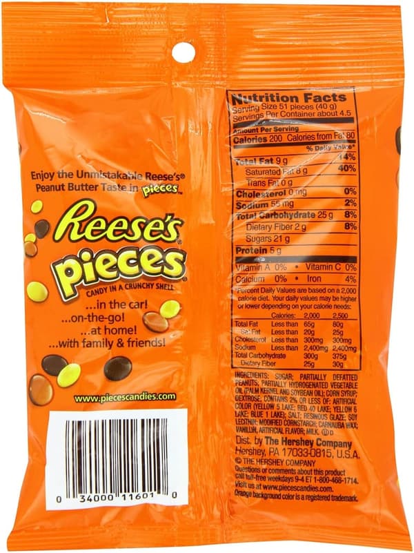 REESE'S Peanut Butter Candy, 6 oz Pack of 12
