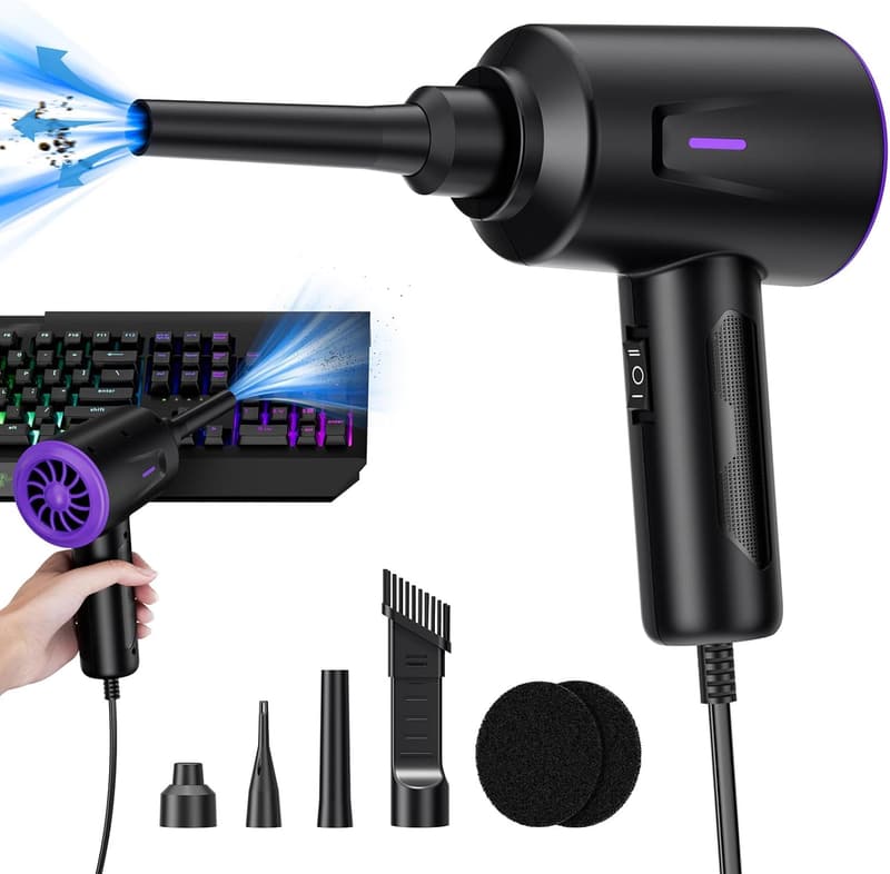 Energy Efficient Compressed Air Duster for Keyboard Cleaning