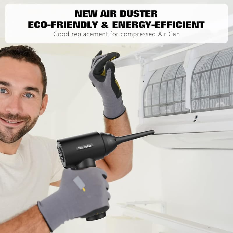 Rechargeable Cordless Air Duster - 100,000 RPM, 8000mAh