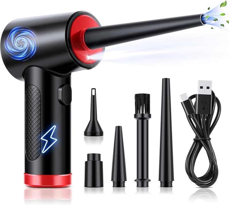Cordless Electric Air Duster - Powerful USB Rechargeable Cleaner