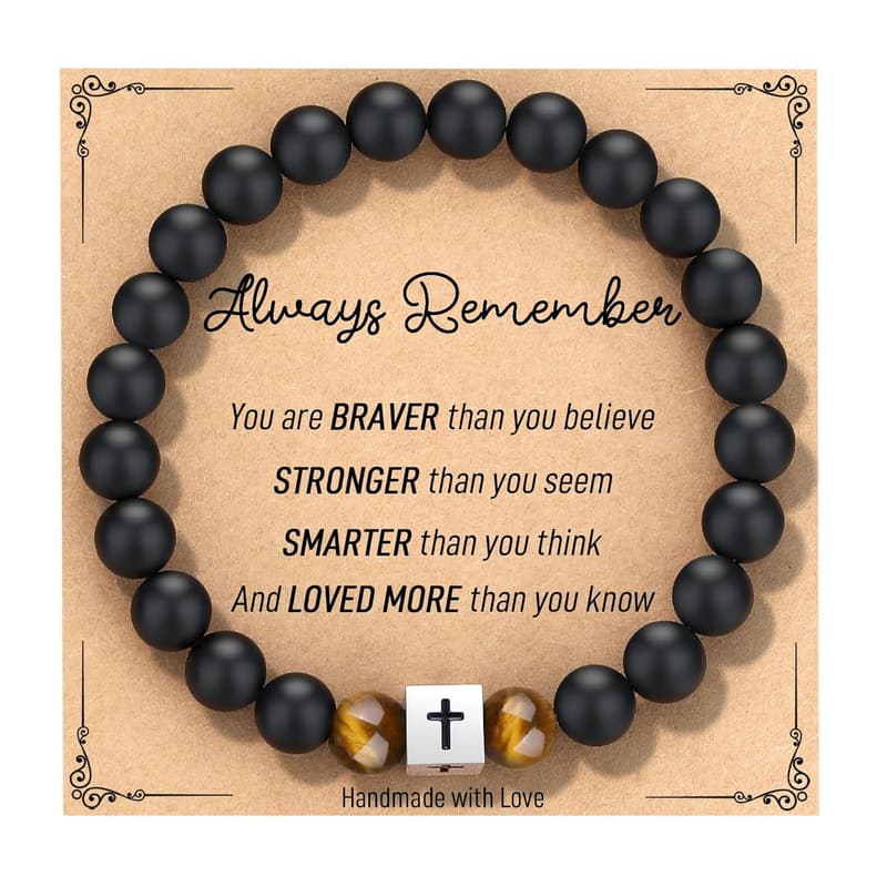 Graduation Gift: Christian Cross Bracelet for Boys
