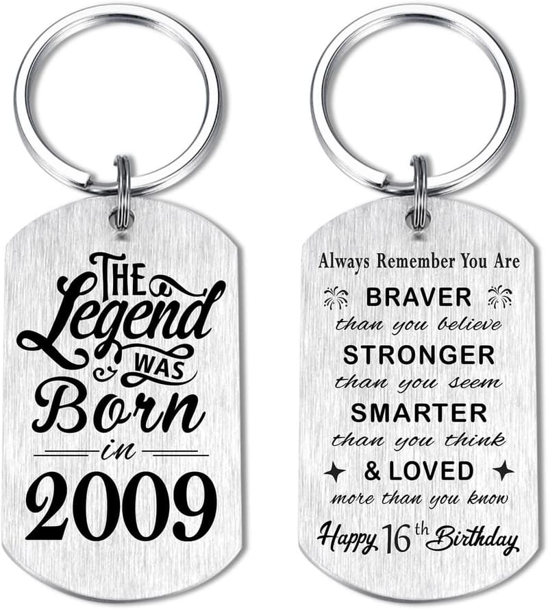 Personalized Birthday Keychain for Men and Women