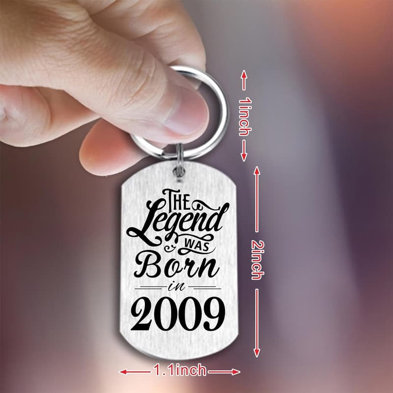 Personalized Birthday Keychain for Men and Women