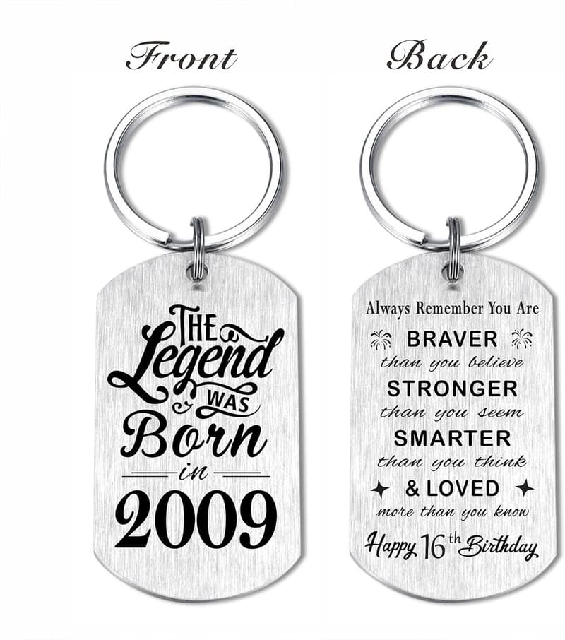 Personalized Birthday Keychain for Men and Women
