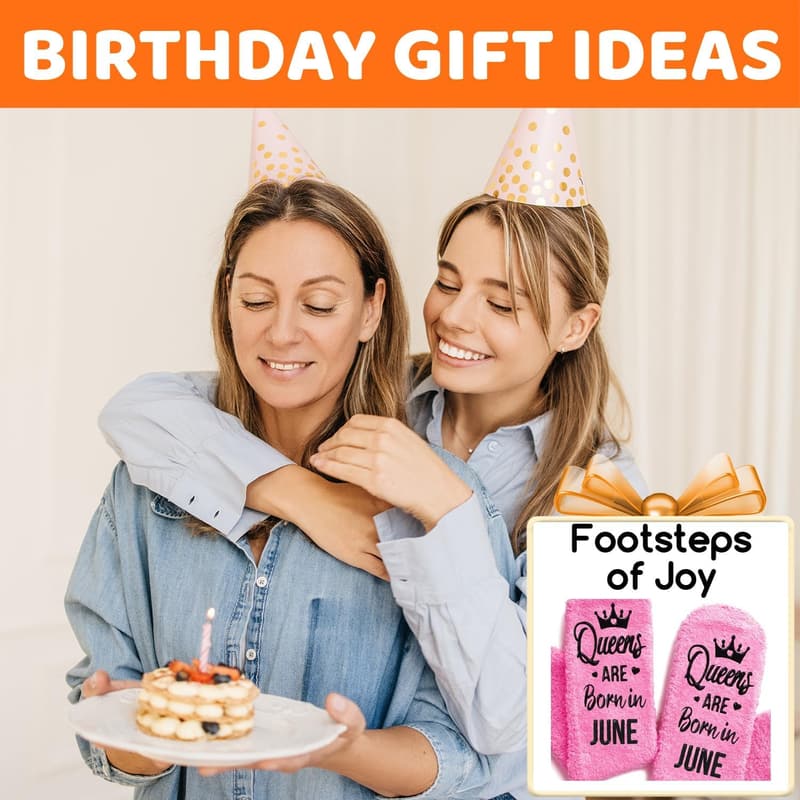 Birthday Gift Socks for Women - Fun Ideas for August-October