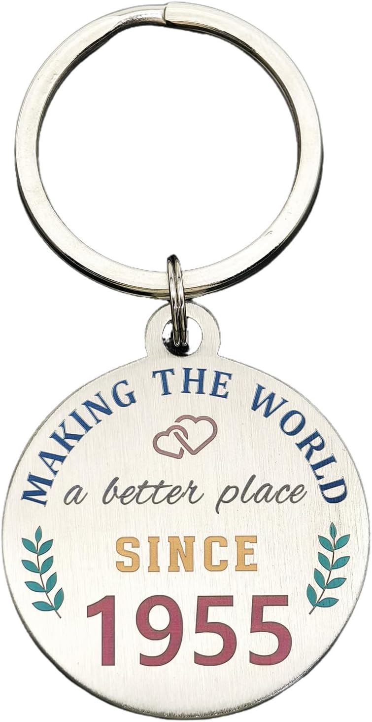 Engraved Double-Sided Keychain Gift for Birthdays