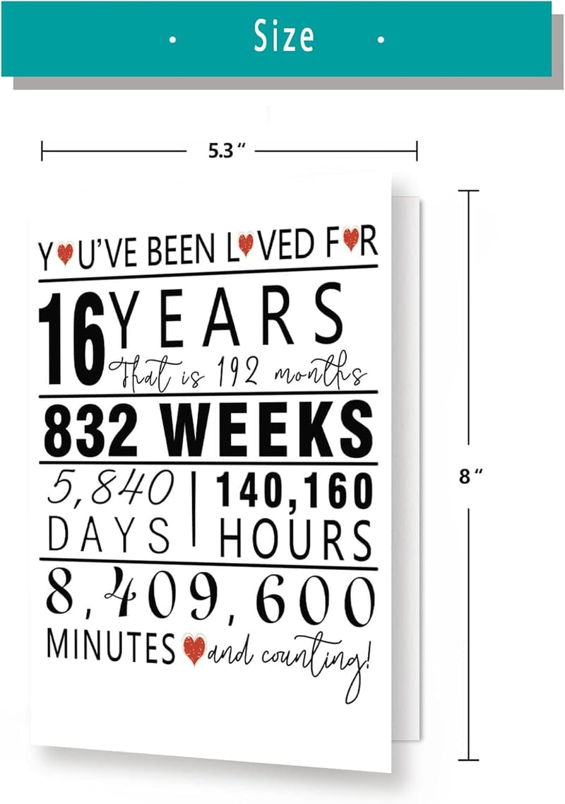 16th Birthday Card for Grandson/Granddaughter - Funny & Fun