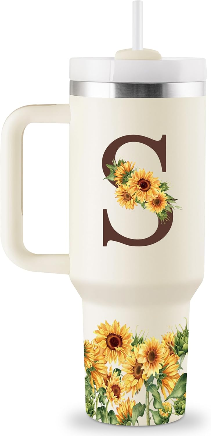 Personalized Sunflower Tumbler for Women's Birthdays