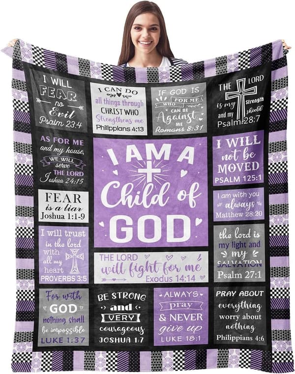 Inspirational Christian Blanket for Women - 50