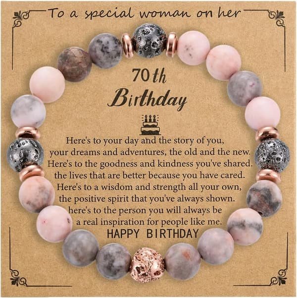 Milestone Birthday Bracelets for Women with Natural Stones