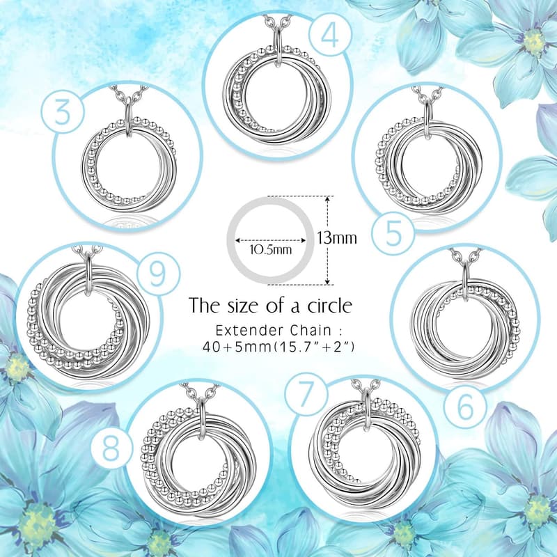 925 Sterling Silver Jewelry for Women’s Milestone Birthdays