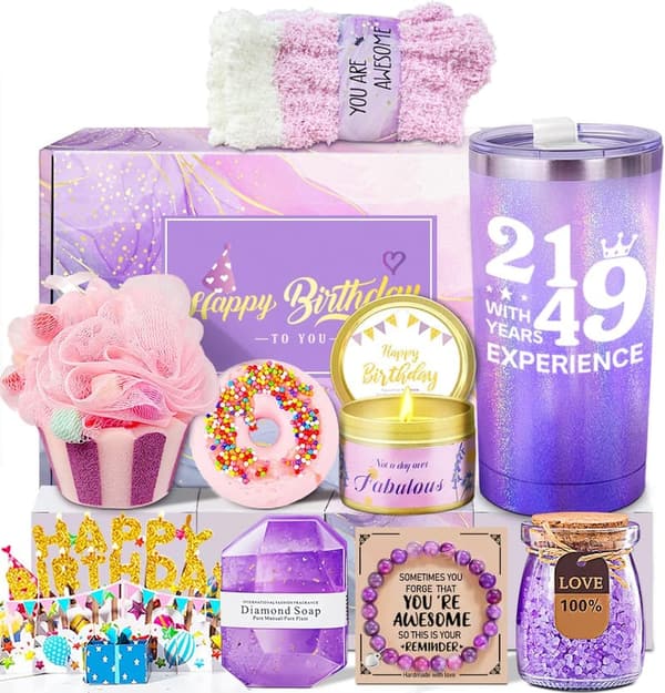 70th Birthday Gift Basket for Women