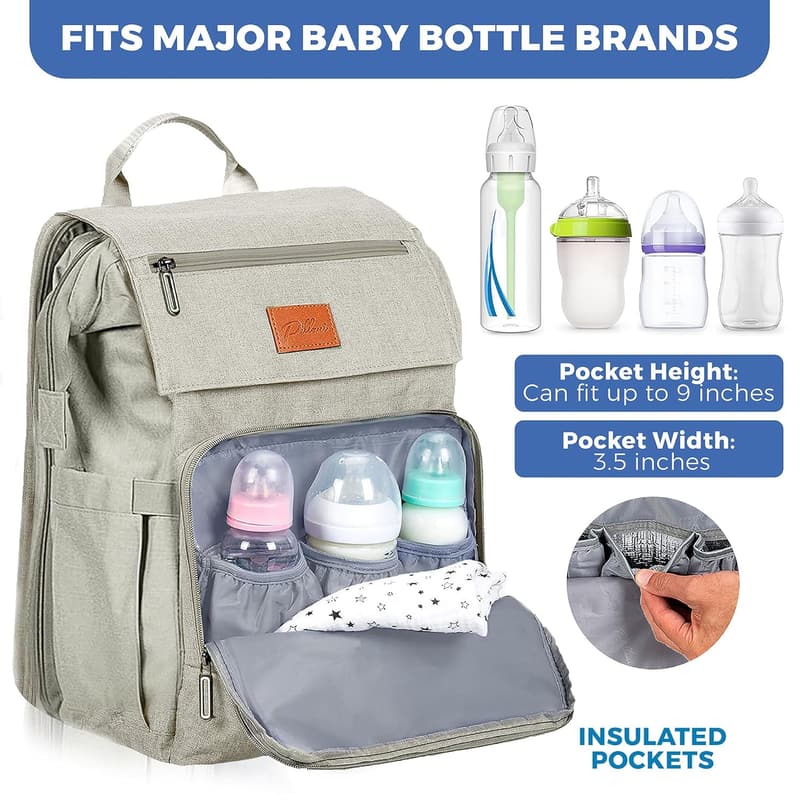 Diaper Backpack for Baby with Changing Pad - Essentials for Moms