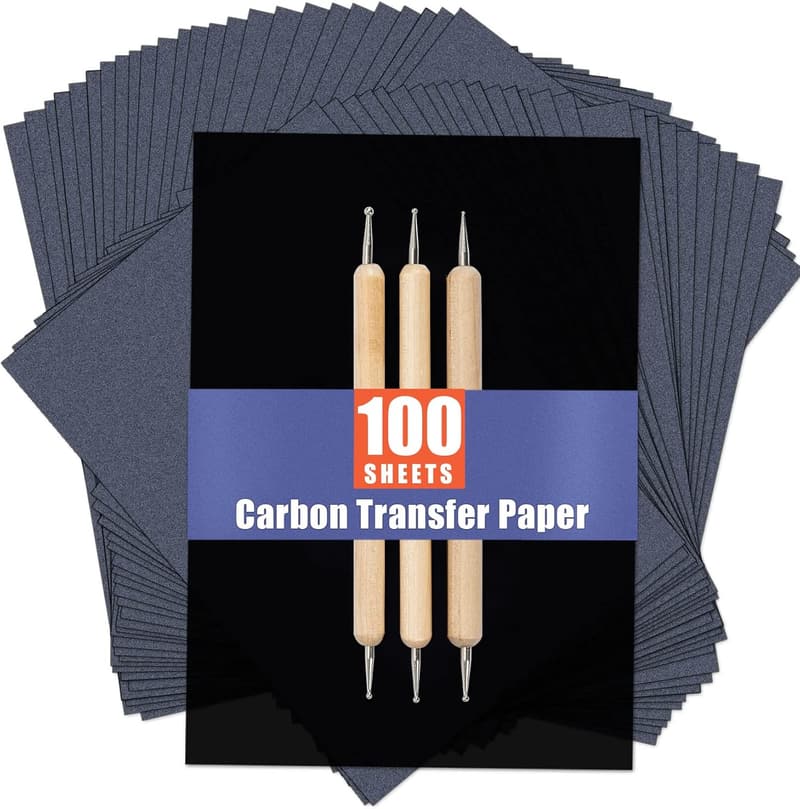 Carbon Transfer Paper Sheets for DIY Art and Woodworking (100 盒)