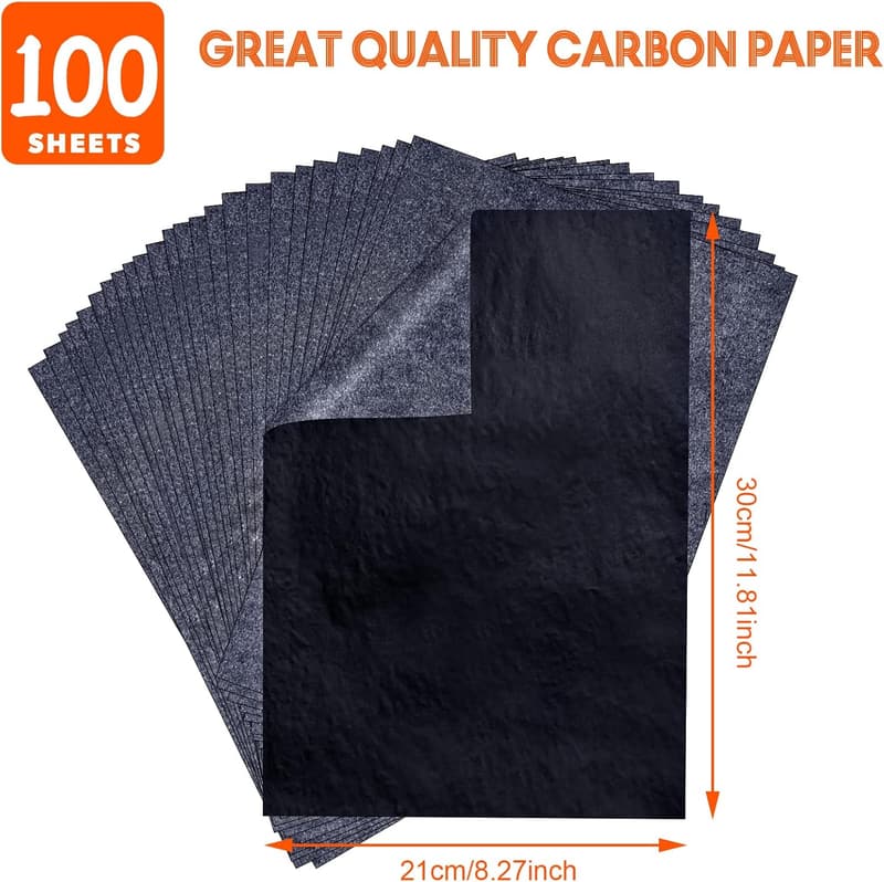 Carbon Transfer Paper Sheets for DIY Art and Woodworking (100 盒)