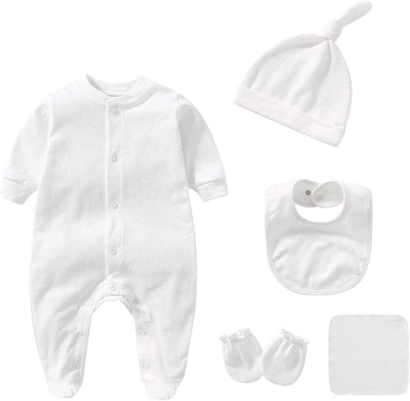 Newborn Cotton Layette Set for Baby Boys & Girls - 0-12 Months
