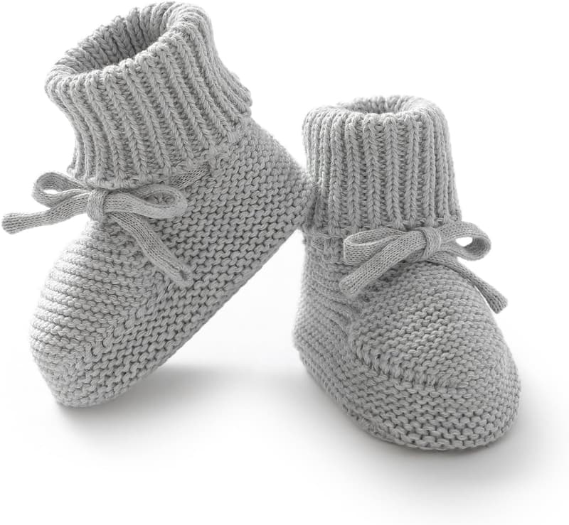 Cozy Knit Baby Booties for Newborns and Toddlers