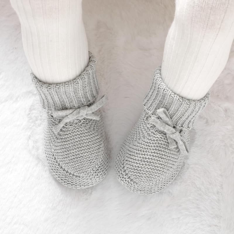 Cozy Knit Baby Booties for Newborns and Toddlers
