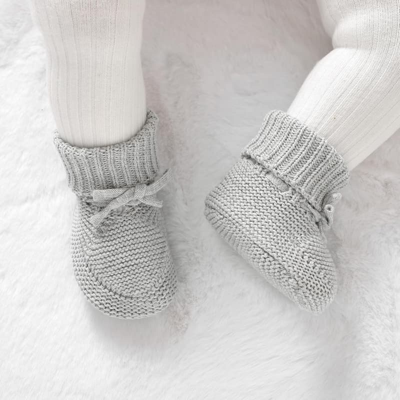 Cozy Knit Baby Booties for Newborns and Toddlers