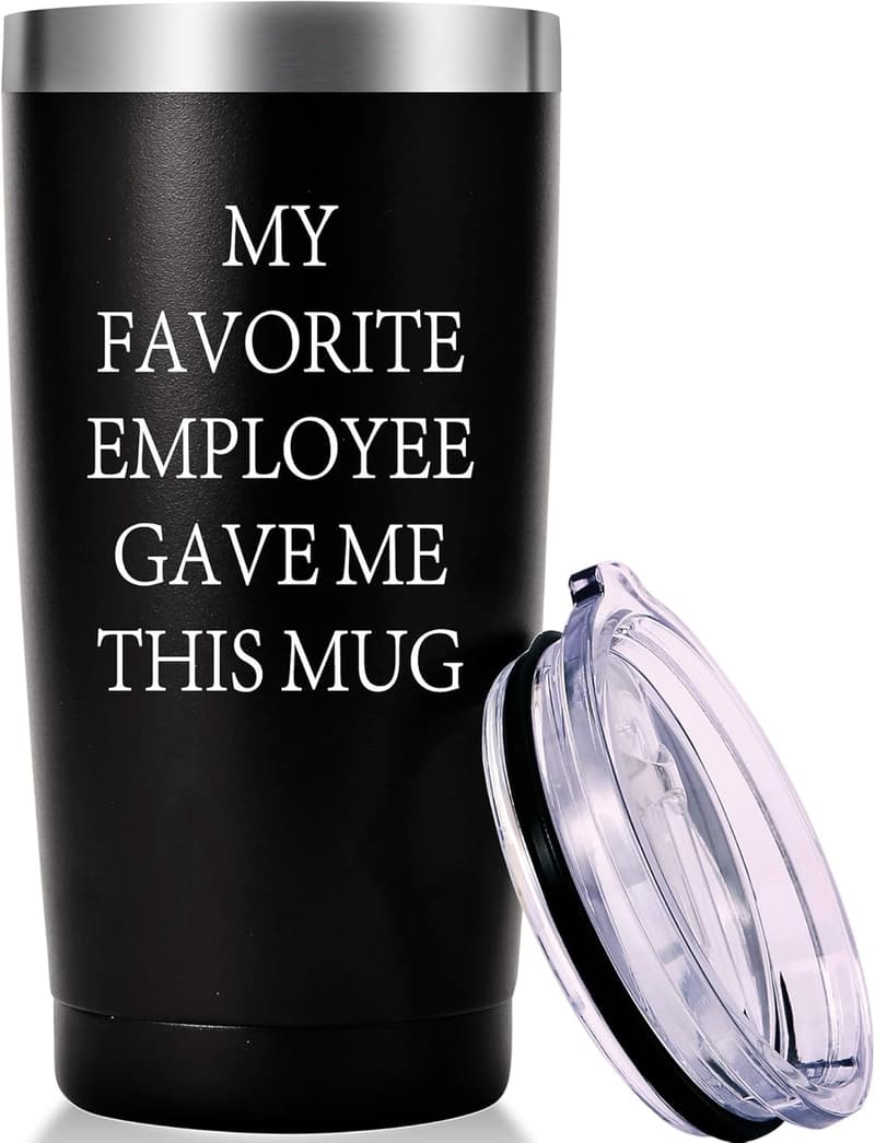 Boss Day Travel Mug Tumbler - 20oz Black Gift for Bosses