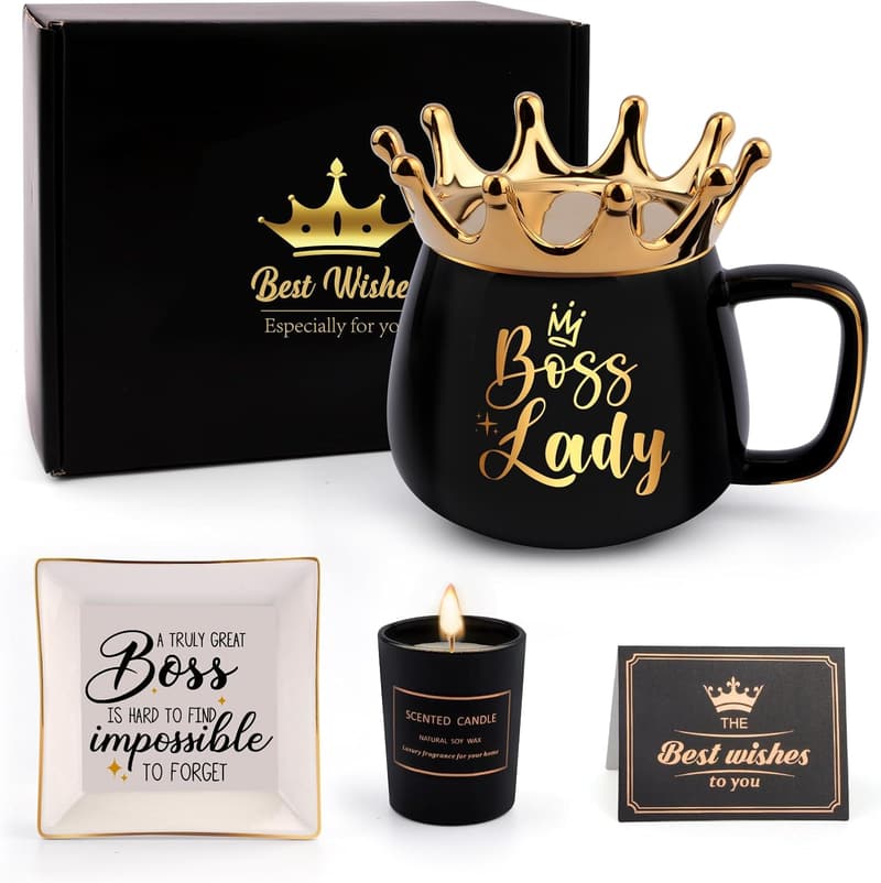 Mother's Day Gift Set for Women - Candle & Crown Mug