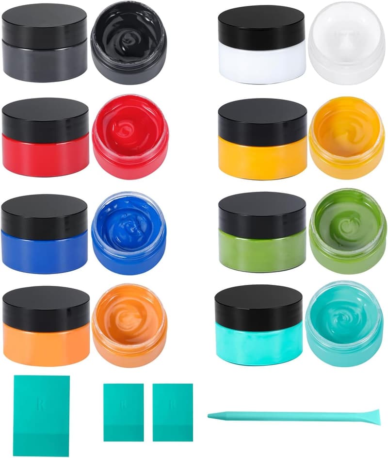 Chalk Paste Set for Stencils with 4 Spatulas - Pigment Art Paste