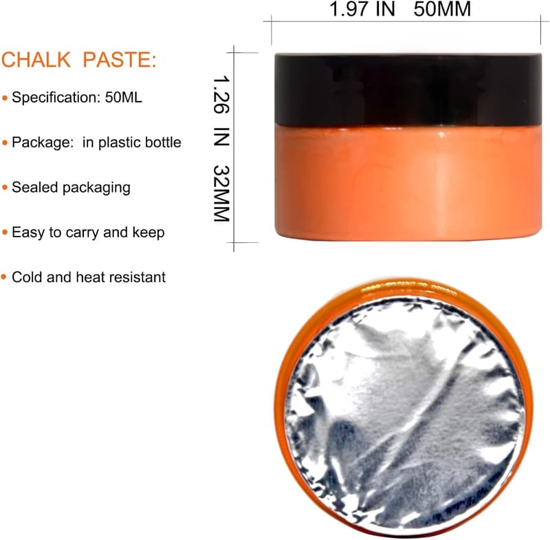 Chalk Paste Set for Stencils with 4 Spatulas - Pigment Art Paste