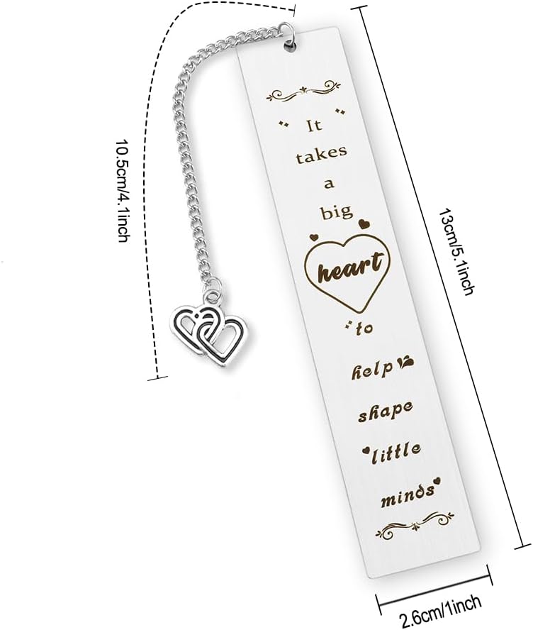 Teacher Appreciation Gifts: Personalized Bookmarks for Women