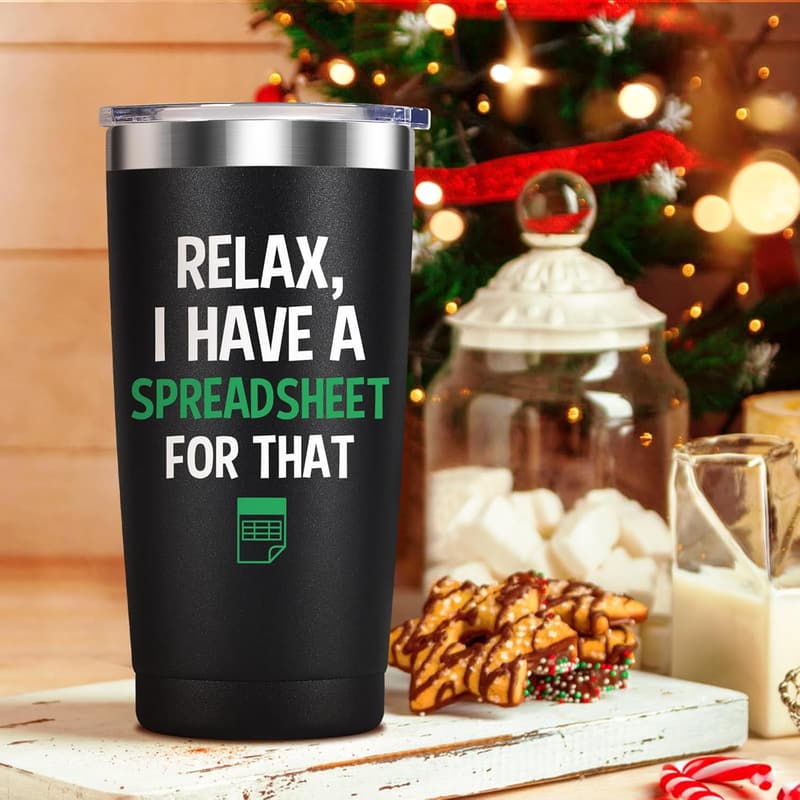 Funny Accountant Tumbler - 20oz Insulated Steel Mug for Boss