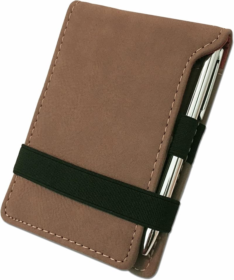 Personalized LaserGram Mini Padfolio with Notepad & Pen