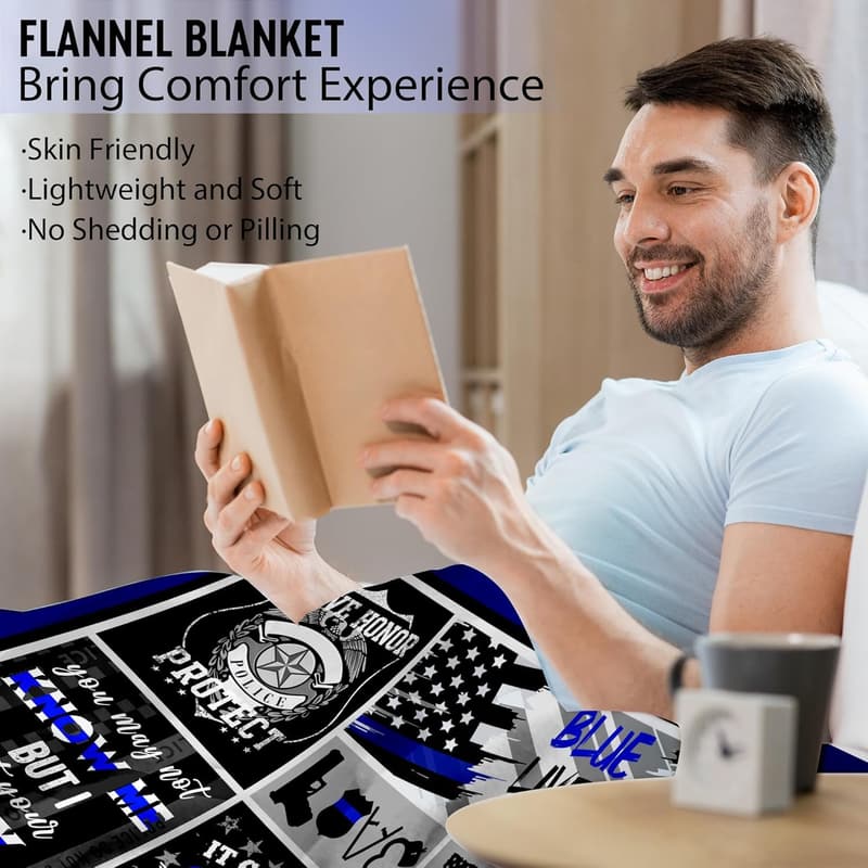 Christmas Police Officer Throw Blanket – 50
