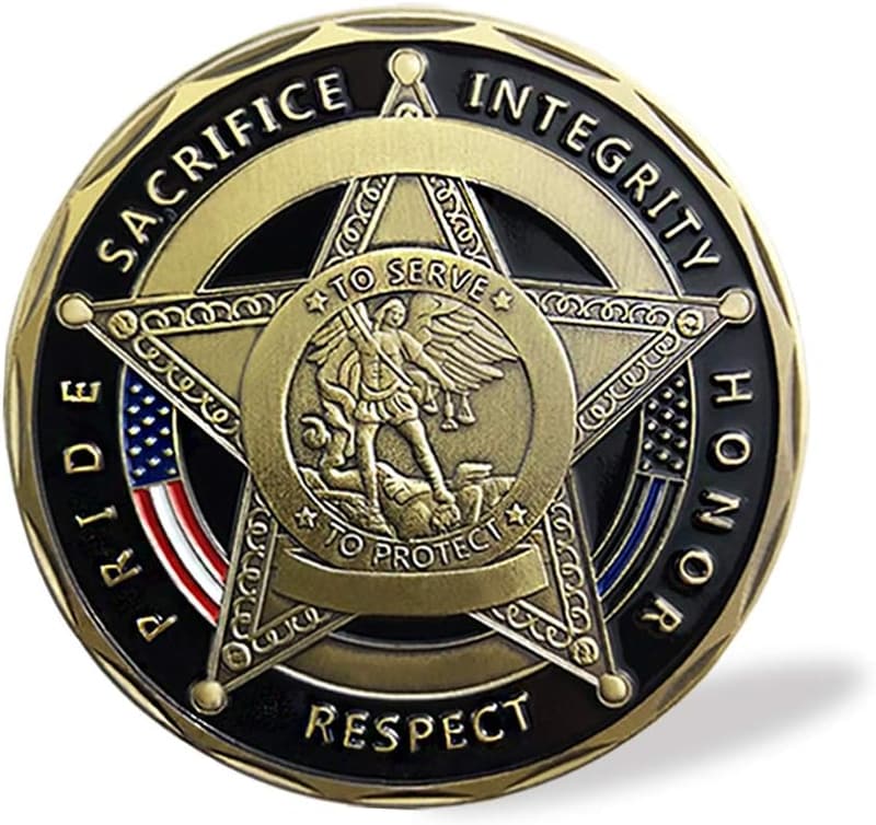 Police Prayer Challenge Coin - Saint Michael Thank You Gift