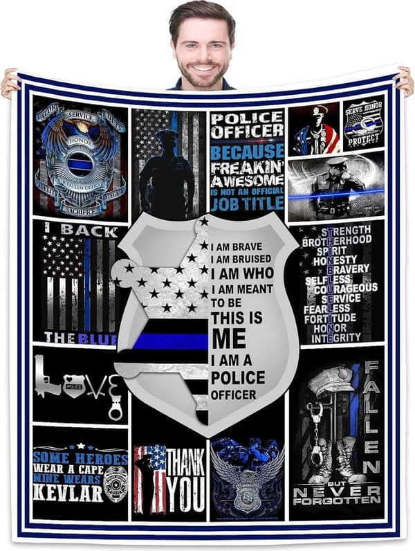 Police Officer Gifts Blanket 60