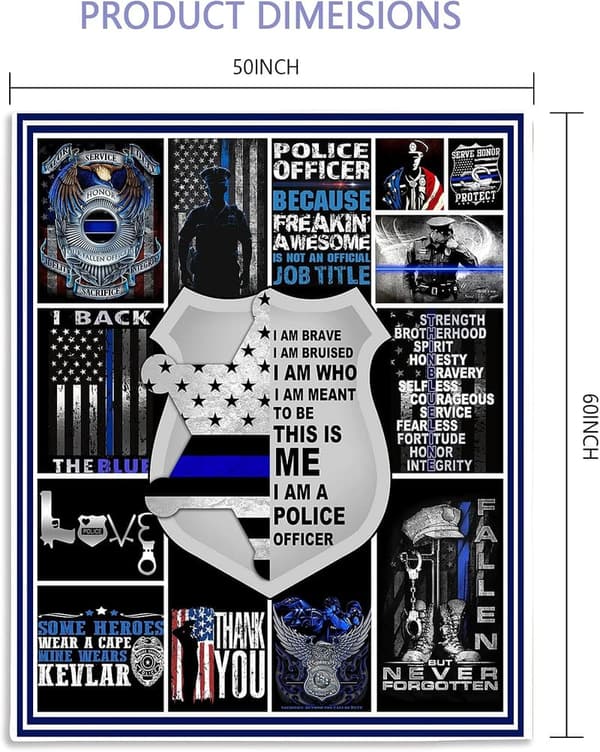 Police Officer Gifts Blanket 60
