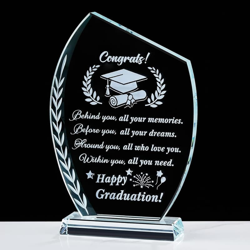 Graduation Gift Crystal Plaque for Class of 2025