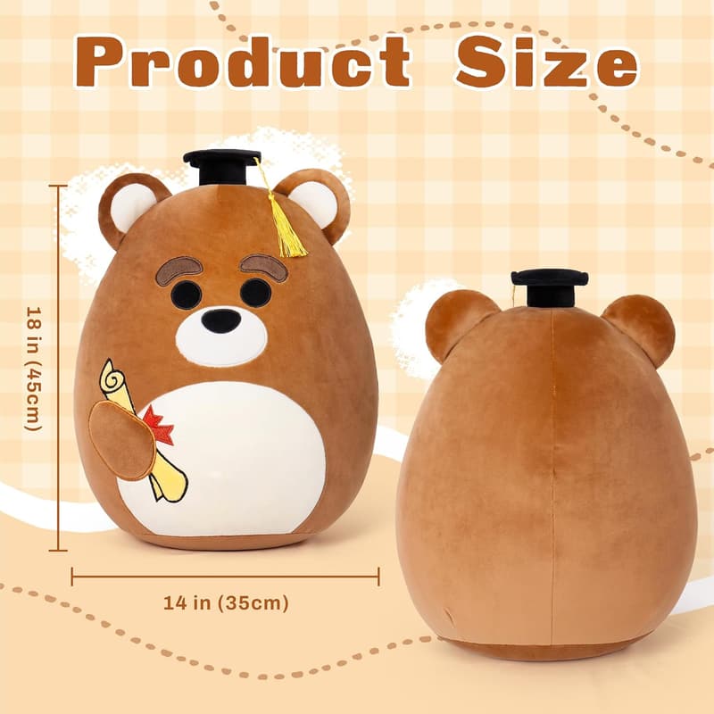 Middle School Graduation 2025 Plush Bear with Cap
