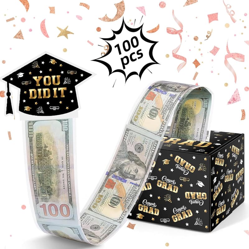 2025 Graduation Money Box - DIY Surprise Gift Pack, Black